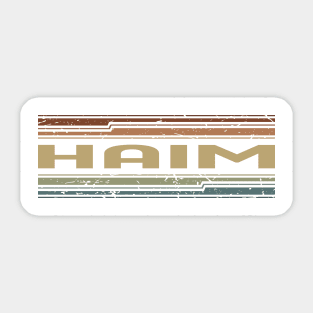 Haim Retro Lines Sticker